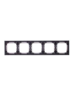 ABB Levit Белый / дымчатый чёрный Рамка 5-ая | 3901H-A05050 62W | 2CHH015050A6062 | ABB