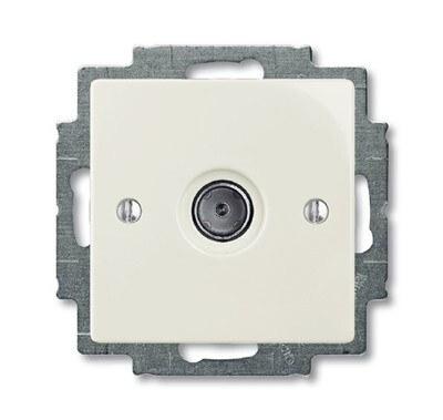ABB Basic 55 Шале (белый) Розетка TV оконечная | 1724-0-4317 | 2CKA001724A4317 | ABB