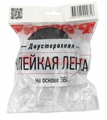 Двухсторонний скотч , черная, вспененная ЭВА основа, 40 мм, ролик 5 м | 09-6140 | REXANT