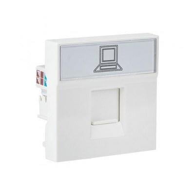 Розетка RJ45, категории 5е (ширина 2 модуля) | E2MK015E-135-10 | EKF