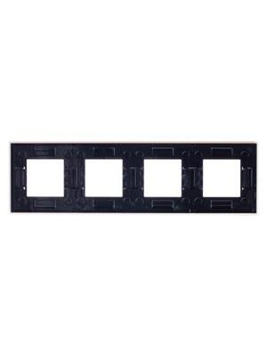 ABB Zenit Стекло Белое Рамка 4-я (2+2+2+2 мод) | N2274 CB | 2CLA227400N3001 | ABB